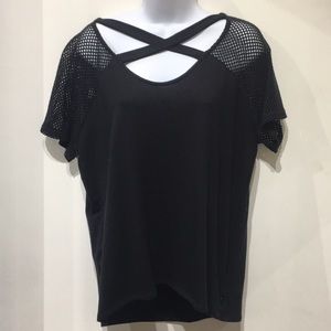 🌸NEW ITEM- Red Haute brand mesh sleeve top
